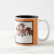 Cartoon team penning cow horse mug