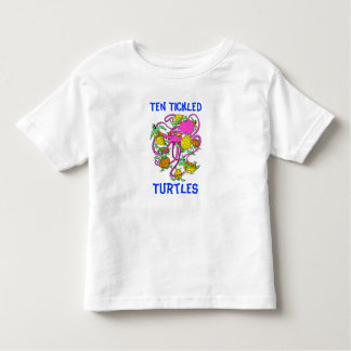 Cartoon Ten Tickled Turtles Toddler T-Shirt