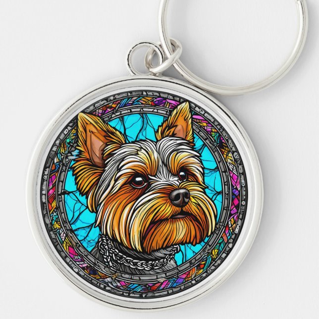 🐶 Cartoon Terrier Dog Keychain For Pet Lovers 🎁 (Front)