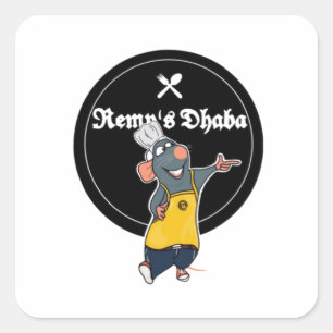 Cartoon Themed Products Classic T-Shirt Square Sticker
