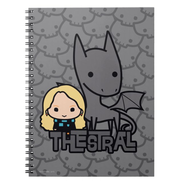 Cartoon Thestral and Luna Character Art Notebook (Front)