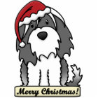 Cartoon Tibetan Terrier Christmas Ornament