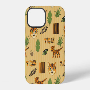 Cartoon Tiger: Cheerful Children's Pattern. iPhone 12 Case