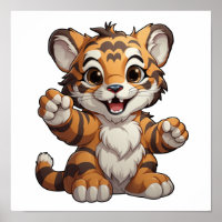Cartoon tiger illustration