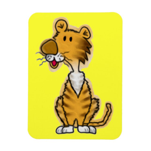 Cartoon Tiger Magnet (Vertical)