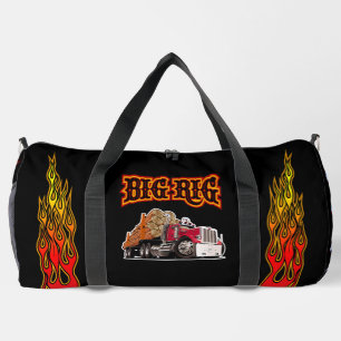 Cartoon timber truck "Big Rig" Duffle Bag