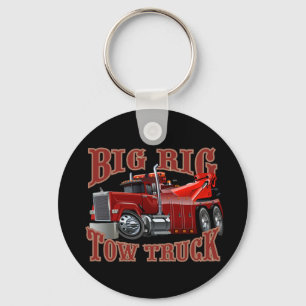 Cartoon tow truck key ring