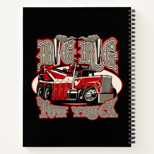 Cartoon tow truck notebook (Back)