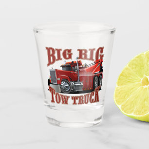 Cartoon tow truck shot glass