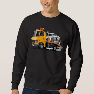 Cartoon tow truck sweatshirt