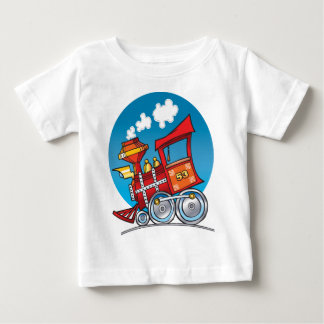 Cartoon Train Engine Baby T-Shirt