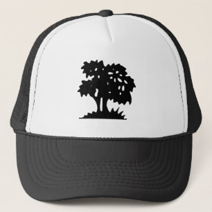 Cartoon Tree - Black Trucker Hat