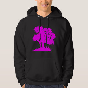 Cartoon Tree - magenta Hoodie