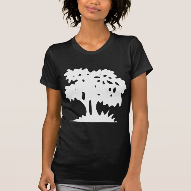 Cartoon Tree - White T-Shirt (Front)