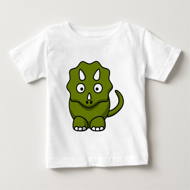 Cartoon triceratops baby T-Shirt (Front)