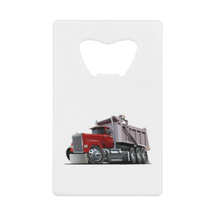 Cartoon truck credit card bottle opener