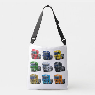 Cartoon truck crossbody bag