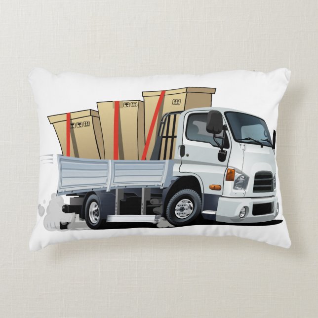 cartoon truck decorative cushion (Front)