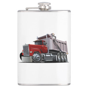 Cartoon truck hip flask