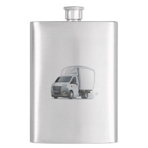 Cartoon truck hip flask