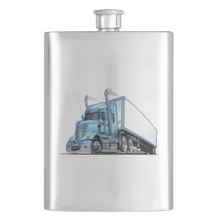 Cartoon truck hip flask