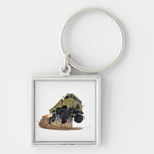 Cartoon truck key ring (Front)