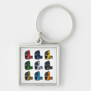 Cartoon truck key ring