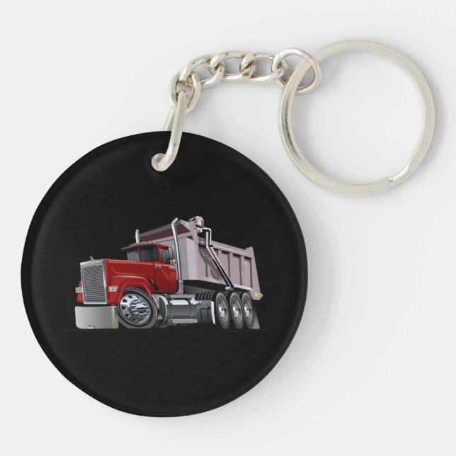 Cartoon truck key ring (Back)