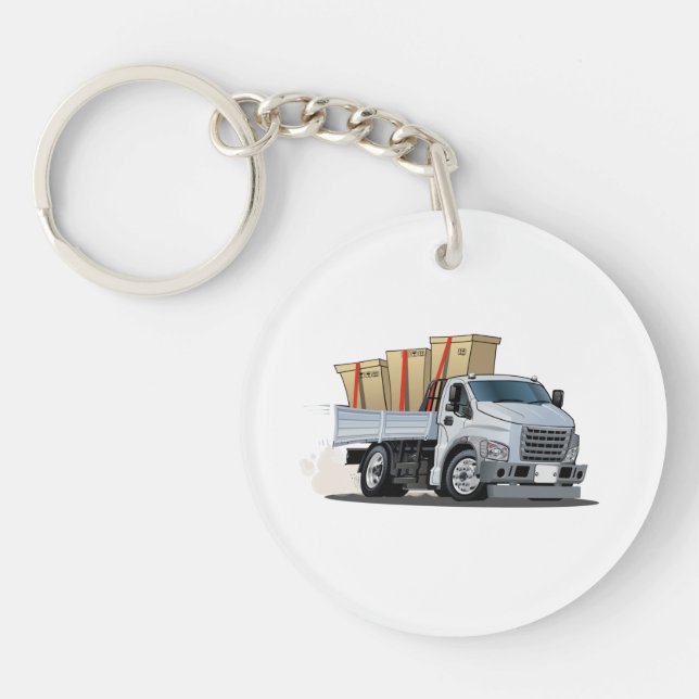 Cartoon truck key ring (Front)