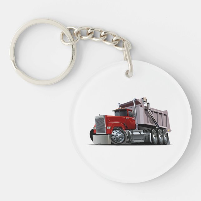 Cartoon truck keychain (Front)
