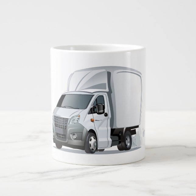 Cartoon truck large coffee mug (Front)