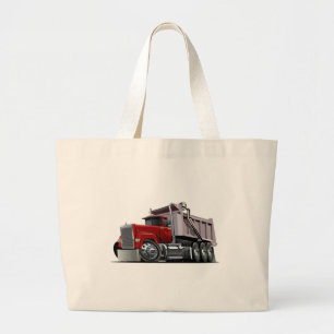 Cartoon truck large tote bag