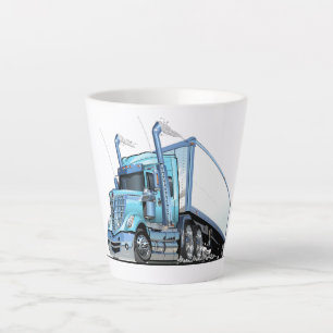 Cartoon truck latte mug