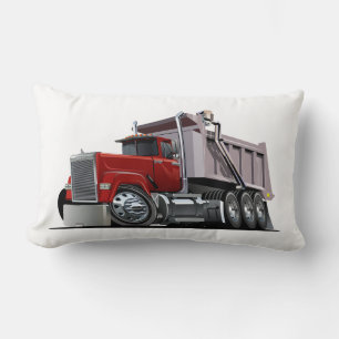 Cartoon truck lumbar pillow