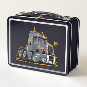 Cartoon truck metal lunch box