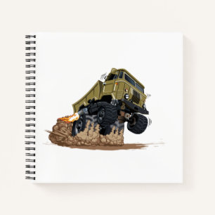 Cartoon truck notebook