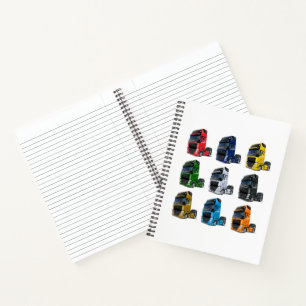 Cartoon truck notebook