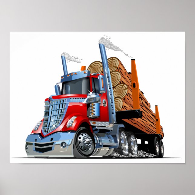 Cartoon truck poster (Front)