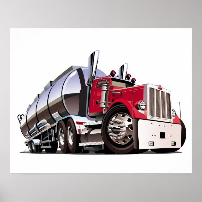 Cartoon truck poster (Front)