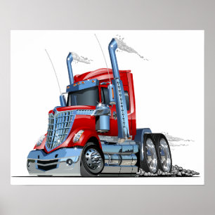 Cartoon truck poster