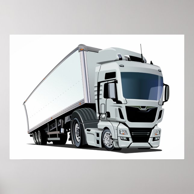 Cartoon truck poster (Front)