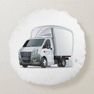 Cartoon truck round cushion