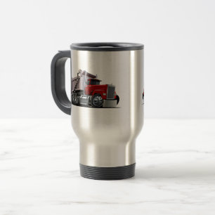Cartoon truck travel mug