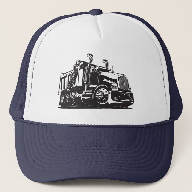 Cartoon truck trucker hat (Front)