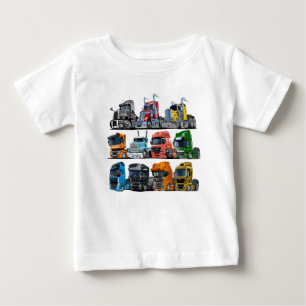 cartoon trucks baby T-Shirt