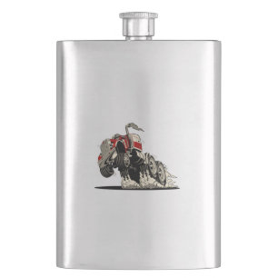 cartoon truxk hip flask