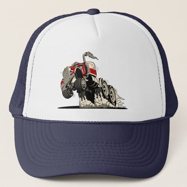 cartoon truxk trucker hat (Front)
