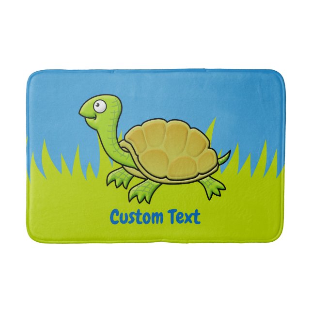 Cartoon Turtle Bath Mat (Front)