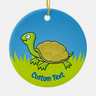 Cartoon Turtle Ceramic Ornament