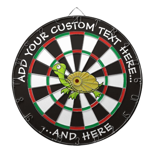 Cartoon Turtle Dartboard (Front)